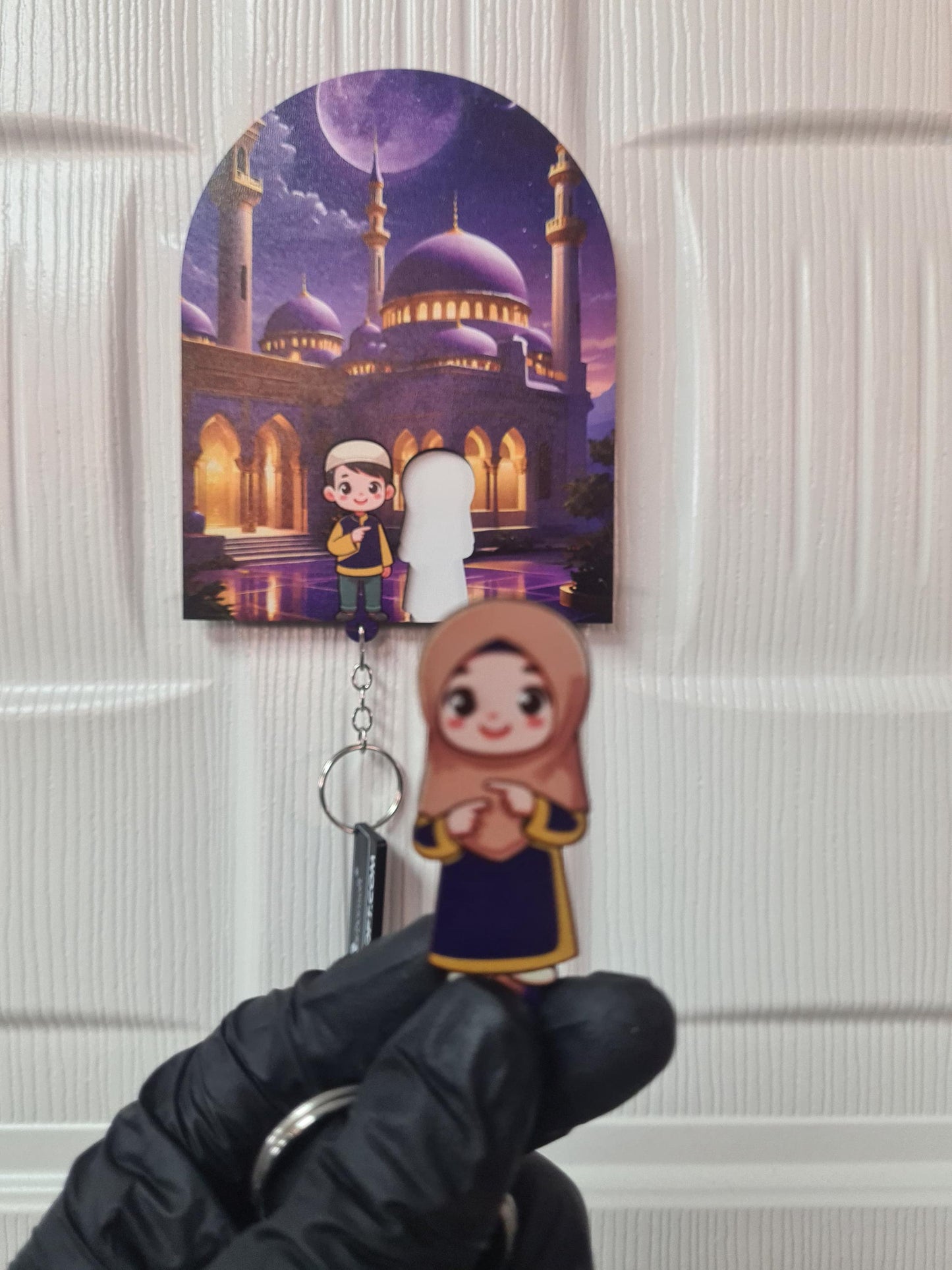 Man and Woman Keychain and Hanger with Man and Woman Wooden Keychain Hanger Key Rack Organizer Entryway Key Holder Keyring Hanger
