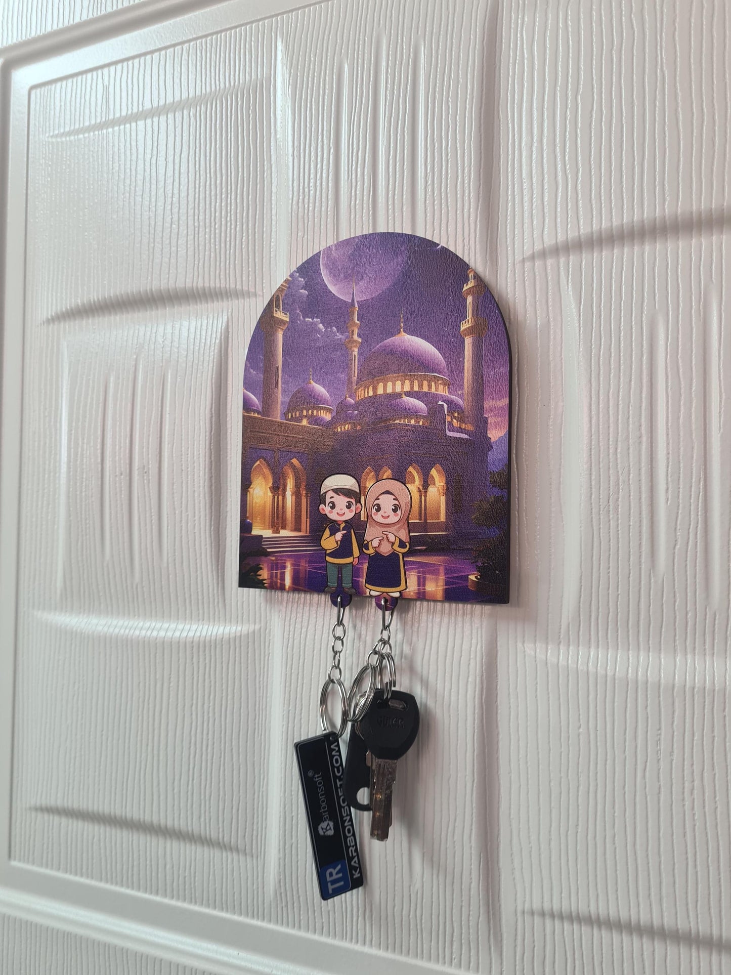Man and Woman Keychain and Hanger with Man and Woman Wooden Keychain Hanger Key Rack Organizer Entryway Key Holder Keyring Hanger
