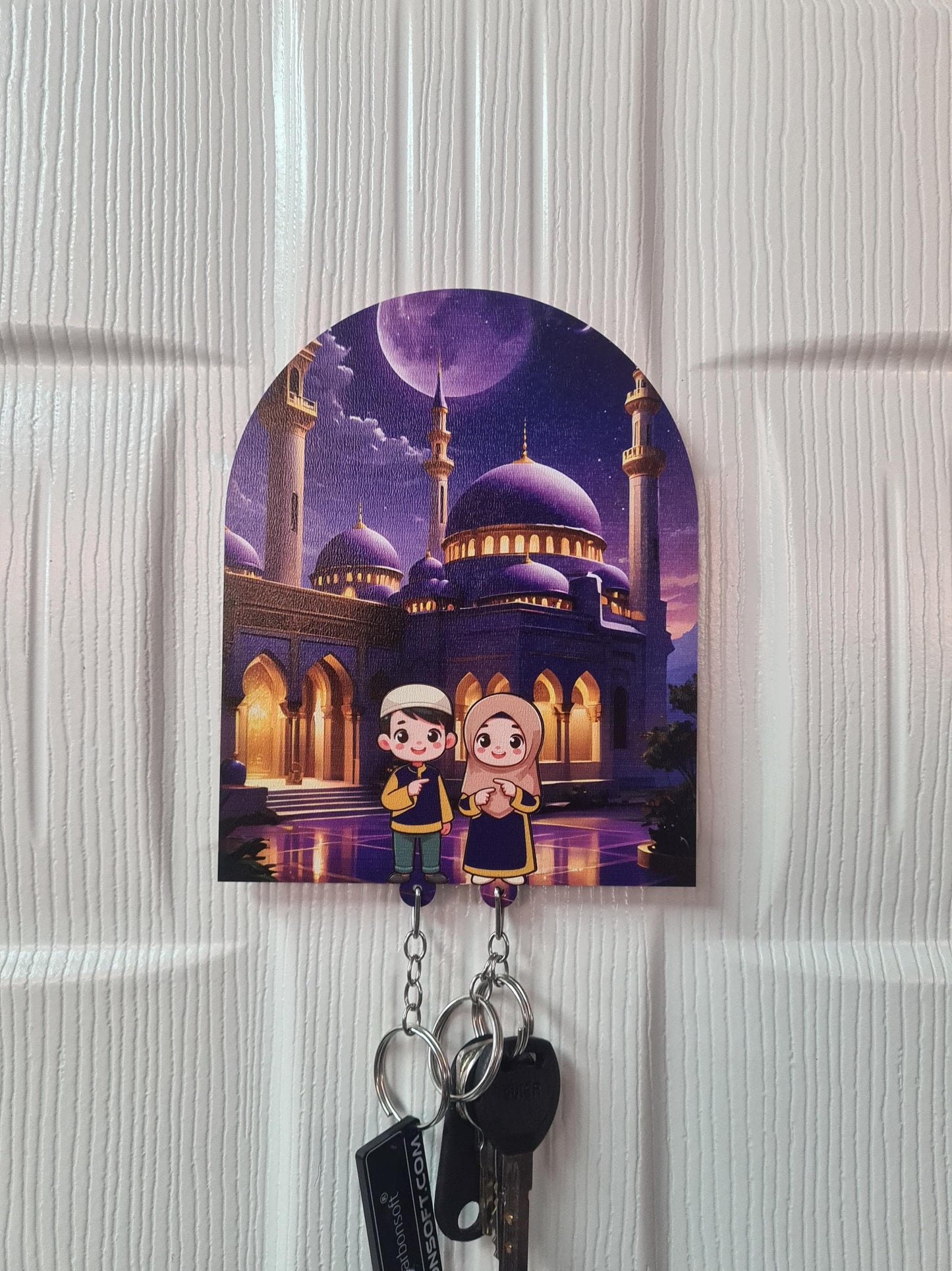 Man and Woman Keychain and Hanger with Man and Woman Wooden Keychain Hanger Key Rack Organizer Entryway Key Holder Keyring Hanger